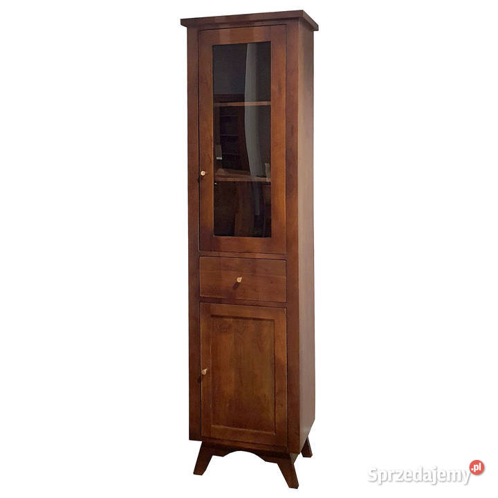 Wąska witryna drewniana 52 przeszklona BONN z Lublin