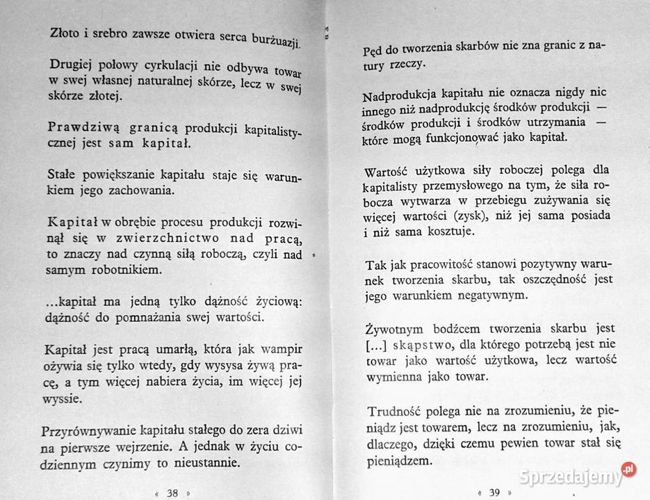 Myśli Karol Marks Rok wydania 1978 Kultura i Rozrywka lubelskie Chełm