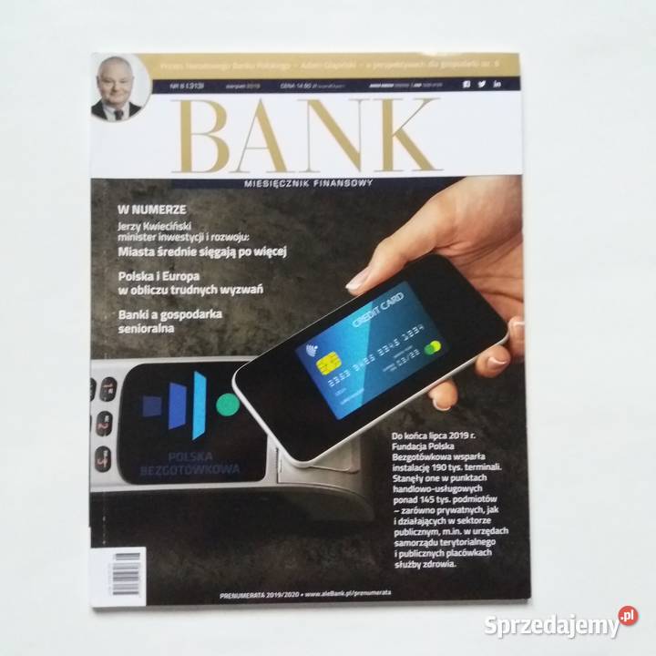 BANK Miesięcznik Finansowy 8 313 sierpień 2019 Kultura i Rozrywka sprzedam