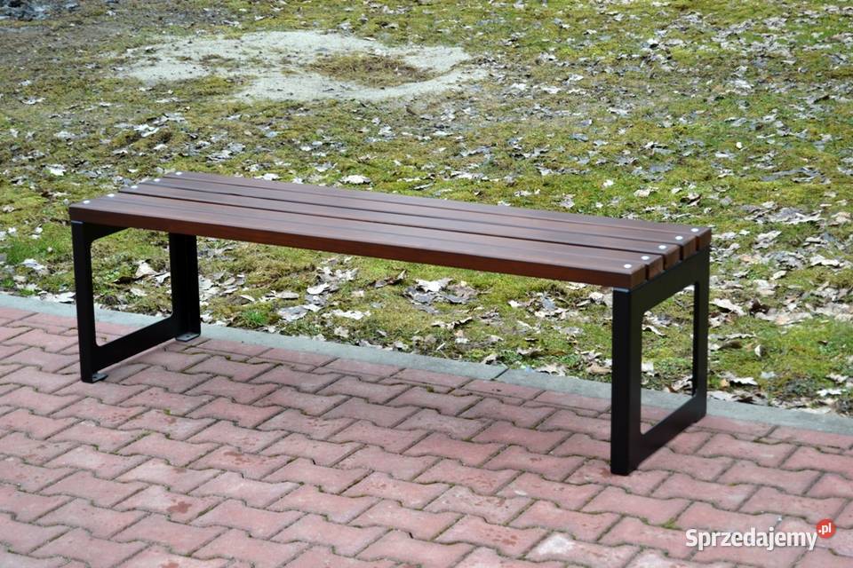 Ławka bez oparcia Parkowa Ogrodowa Miejska Targowiska