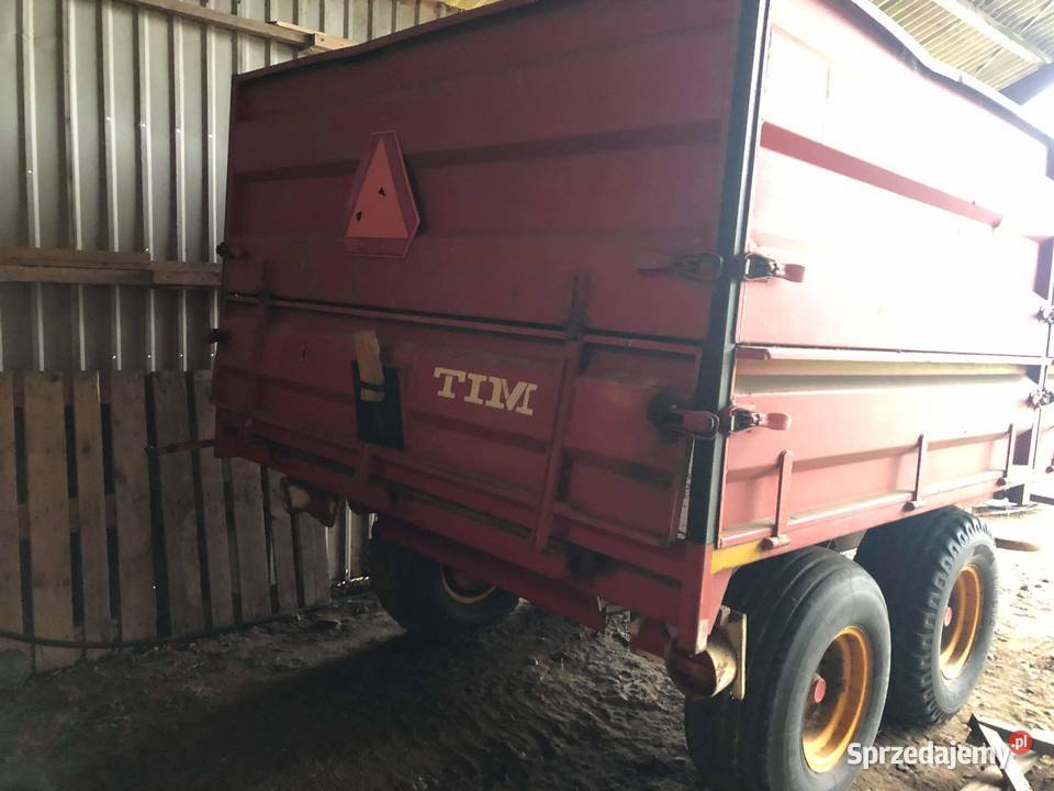 Przyczepa wywrotka Tim sprowadzona 10 t pomorskie Nowa Karczma