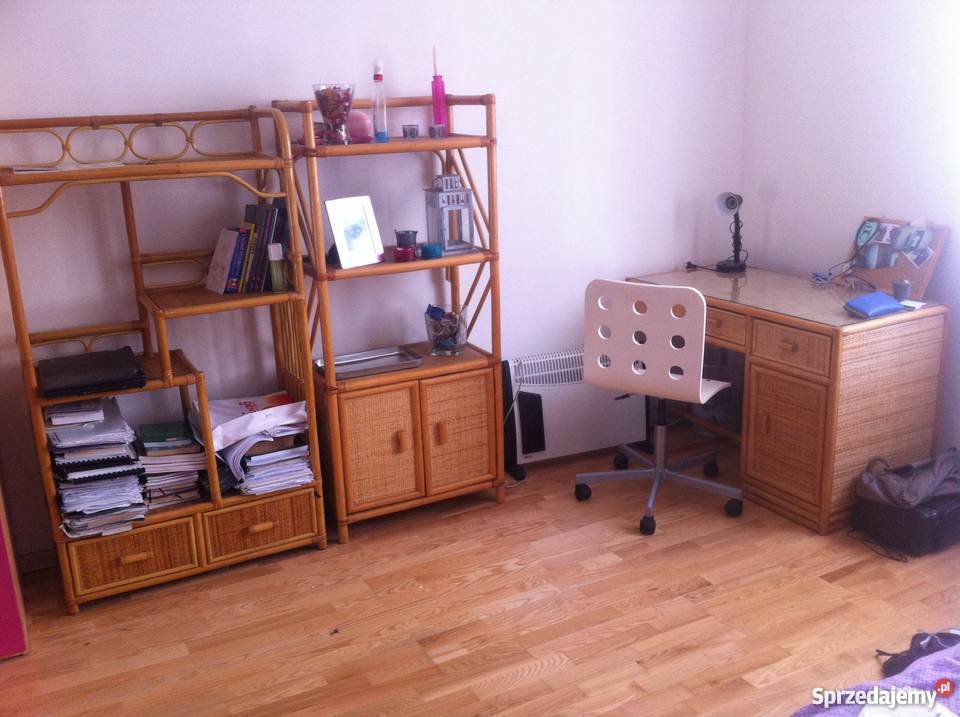 Biurko ratan ratanowe bambus bambusowe a la ikea Stoły, krzesła, biurka Poznań