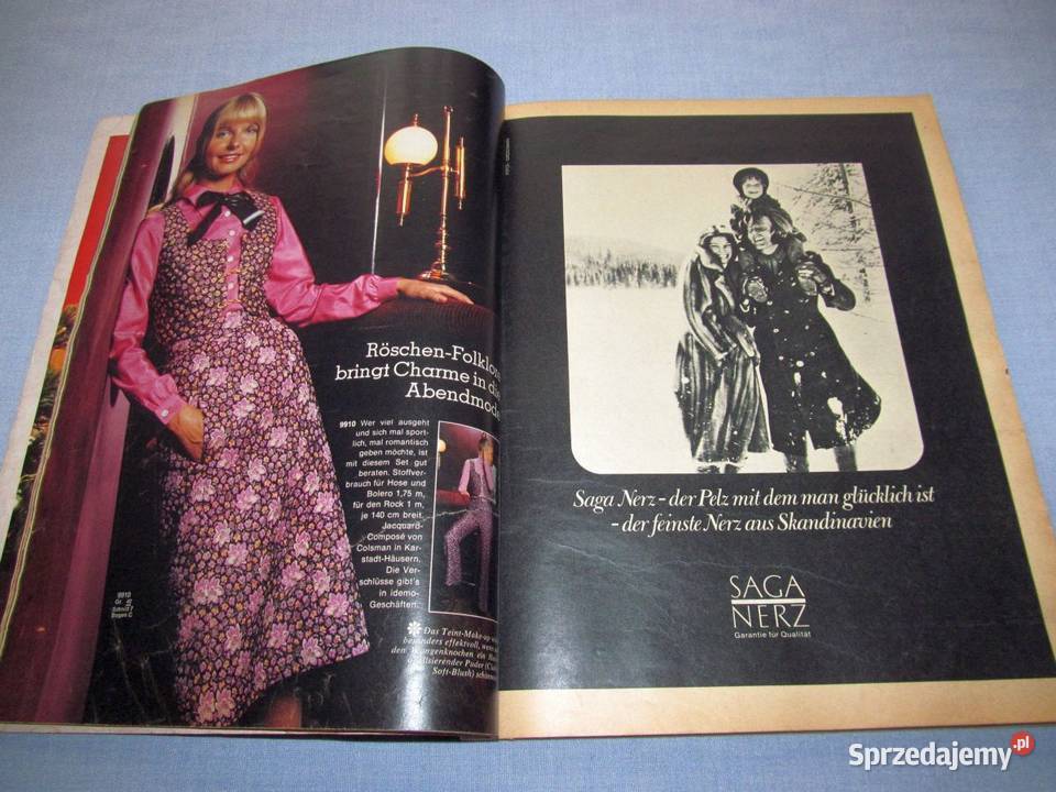 Burda Moden 111971 magazyn mody wykroje Vintage Skępe sprzedam