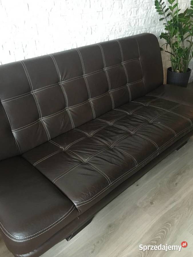 Komplet wypoczynkowy skora naturalna Sosnowiec sprzedam