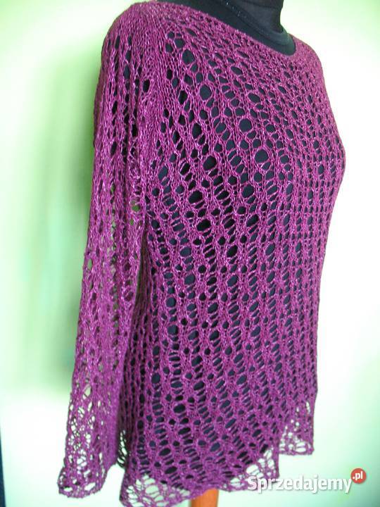 Sweter ażurowy 40 42 L XL biust 100 Siedlce sprzedam