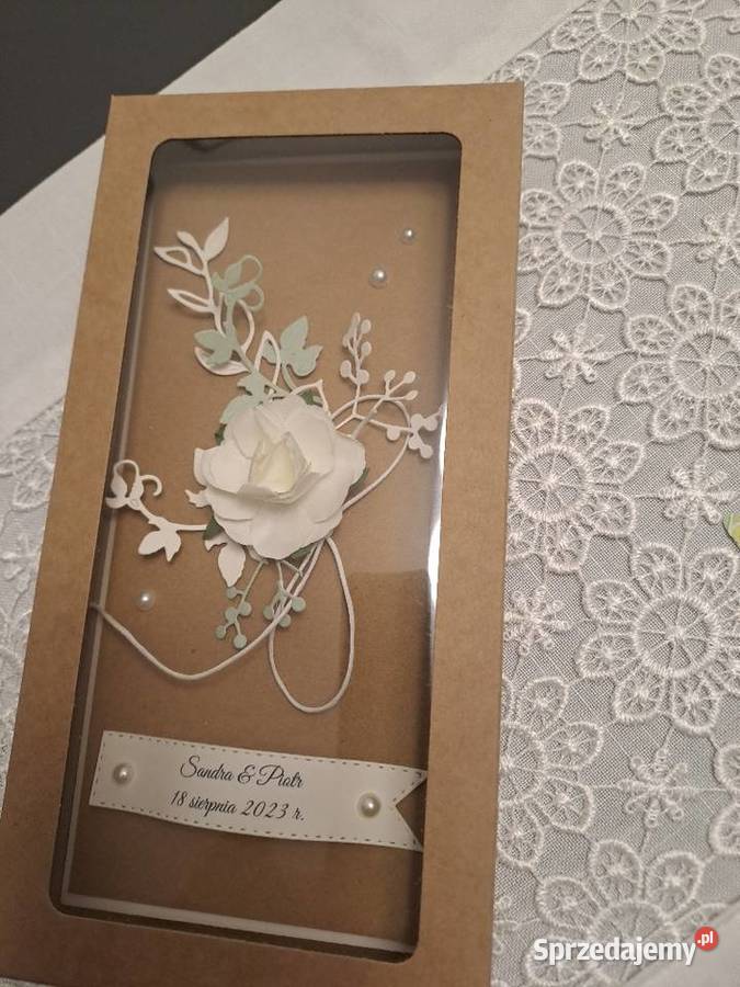 Kartka z okazji ślubu w pudełku Strzebiń