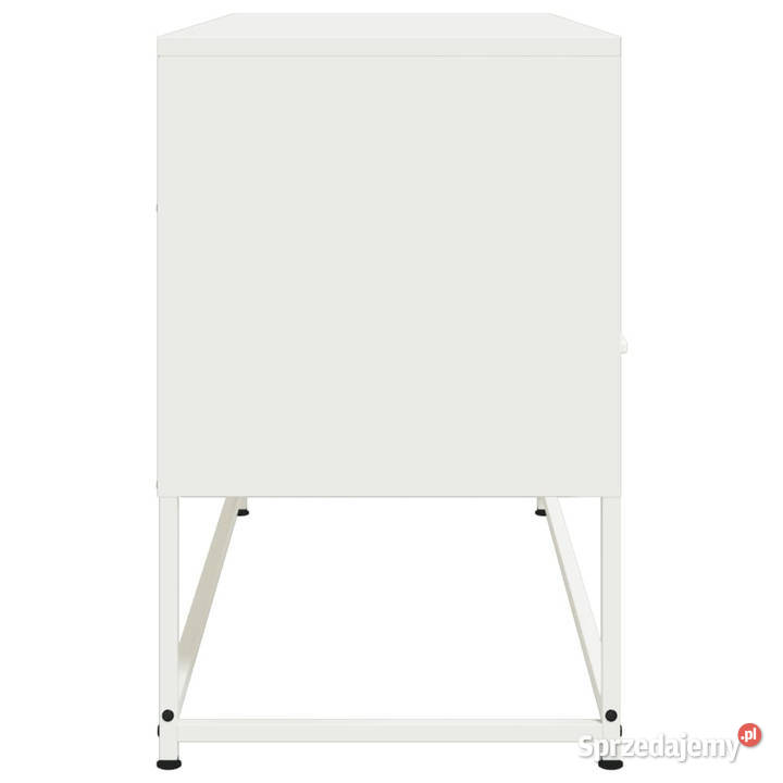 Szafka pod telewizor biała 1005x39x605 stalowa RTV