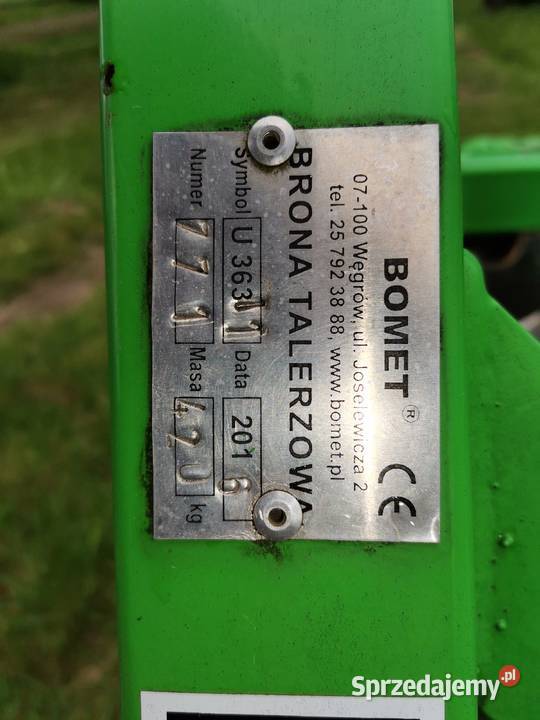 Talerzówka bomet 18 m Okrężnica