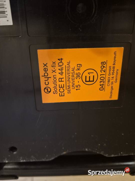 otelik Cybex SOLUTION xfix 1536 Demontaż oparcia Krzeszowice