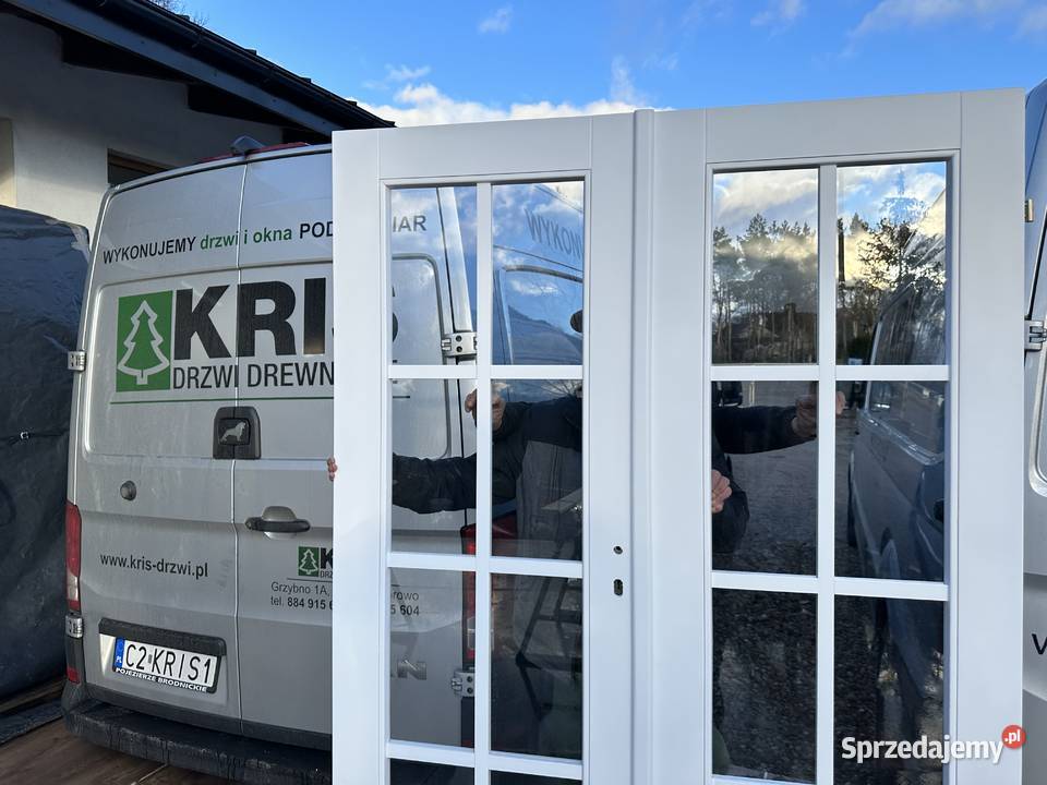 Drzwi drewniane RĘKI DWUSKRZYDŁOWE ANGIELSKIE sprzedam