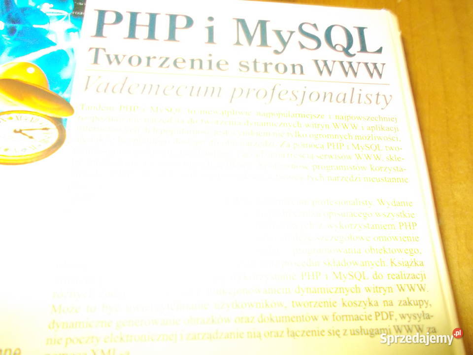PHP o MySQL Tworzenie stron WWW Książki naukowe i popularnonaukowe Kraków sprzedam