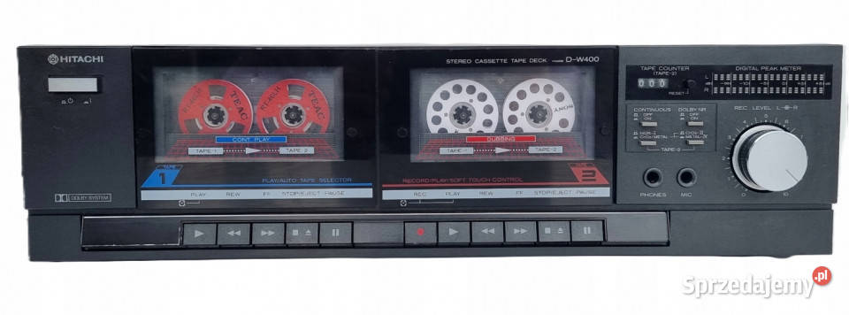 Magnetofon cassette deck Hitachi D w400 wielkopolskie Międzychód