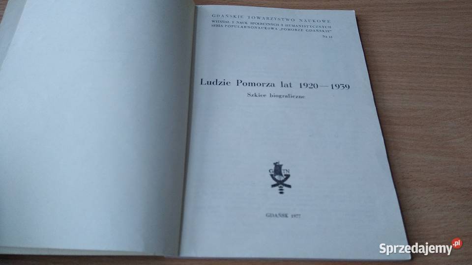 Ludzie Pomorza lat 19201939 Pomorze Gdańskie 11 sprzedam