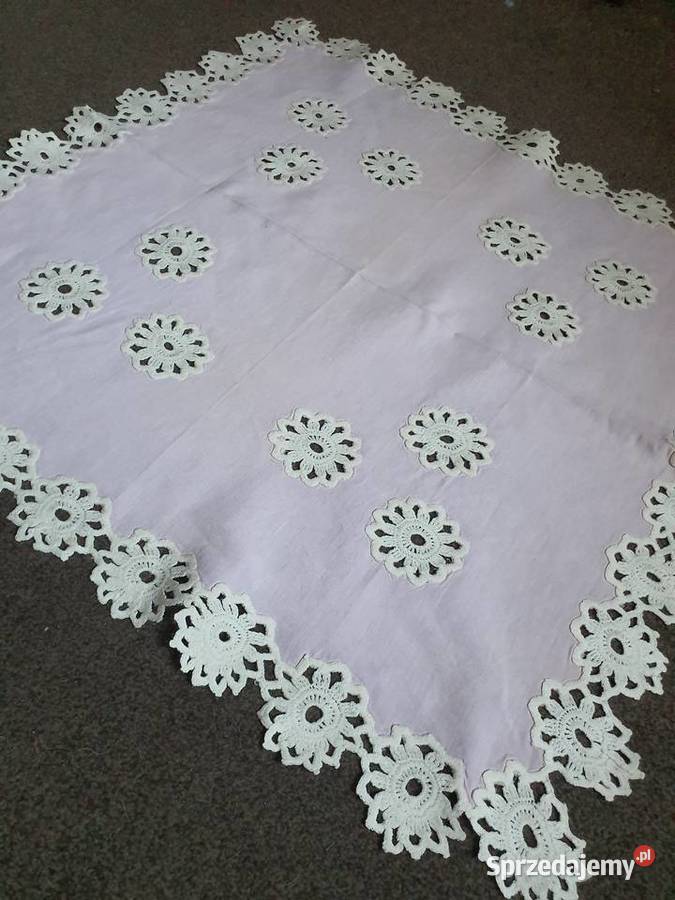 obrus motywy szydełkowe rękodzieło sprzedam