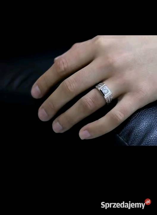 Luksusowy srebrny pierścionek Pruba 925 srebro mazowieckie Warszawa