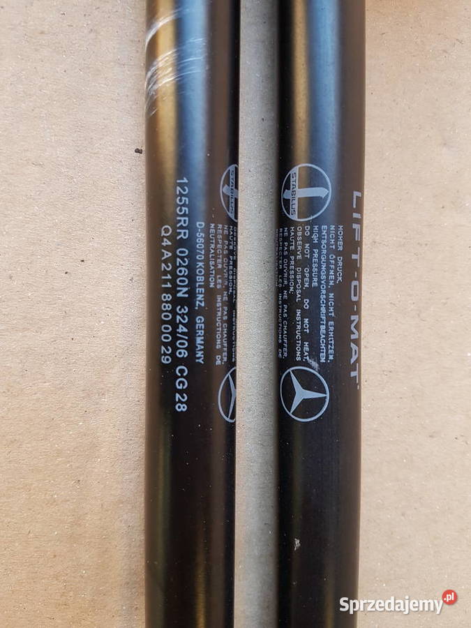 Mercedes CLS w219 amortyzatorki teleskopy maski osobowe Legnica