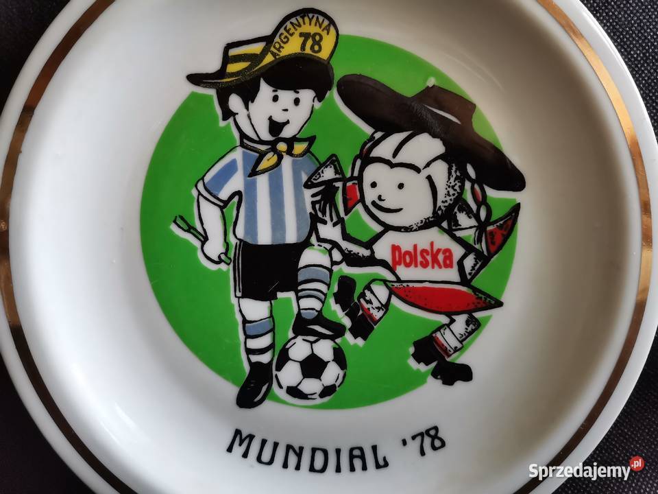 Stary talerz ozdobny Mundial 1978 porcelana Katowice sprzedam