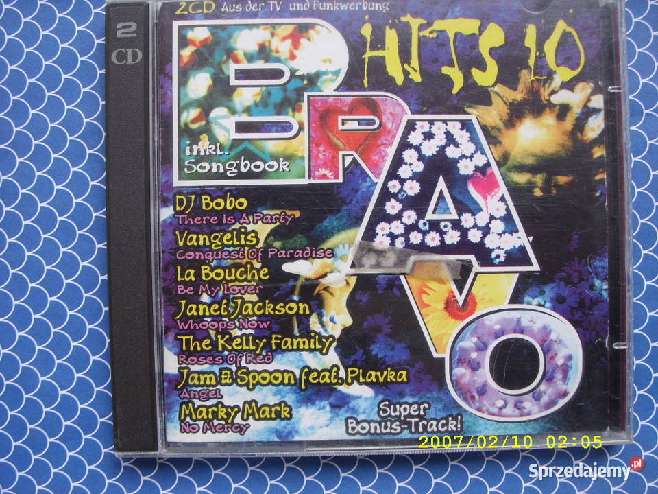 Składanka CD BRAWO HITS 10 2 CD 1995 dolnośląskie Wołów