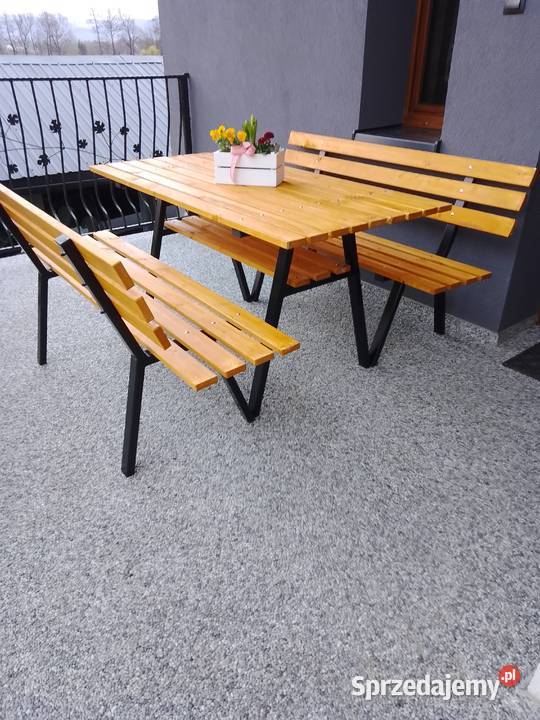 Nogi ławka stół solidne meble ogrodowe loft Skoczów