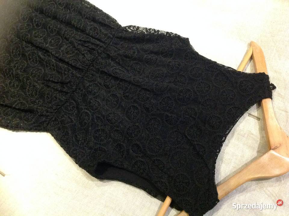 Sukienka Koronkowa Czarna Damska S j Nowa czarny Nowa Sól