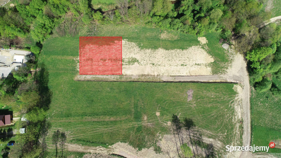 sprzedaży działki 835m2 Sucha Beskidzka Sucha