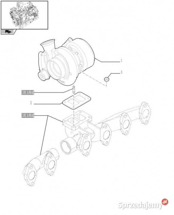 Holland T6010 Regen turbosprezarka 2856675R Jastrzębniki