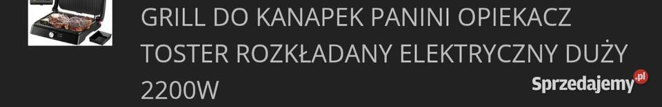 Grill opiekacz do kanapek lubelskie Chorupnik