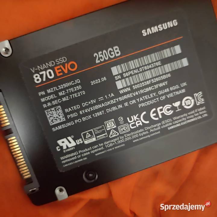 Dysk SSD Samsung EVO 870 250 GB Warszawa