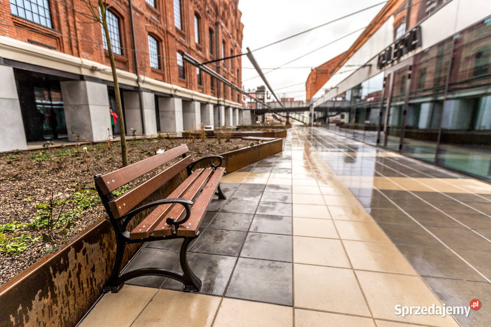 miejska parkowa ławka nogi żeliwne gartenbank Gołdap