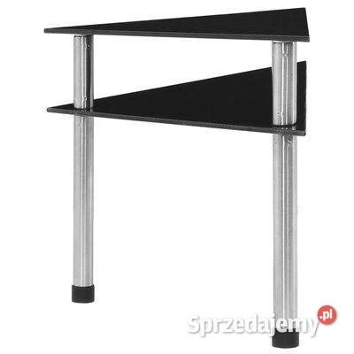 vidaXL Półka kuchenna czarna 495x35x26 hartowane Warszawa