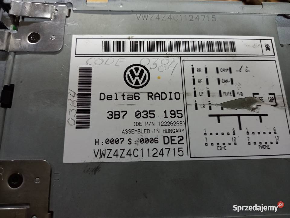 Radio Ford Galaxy Sharan Cd sprawne z KODEM Andrespol