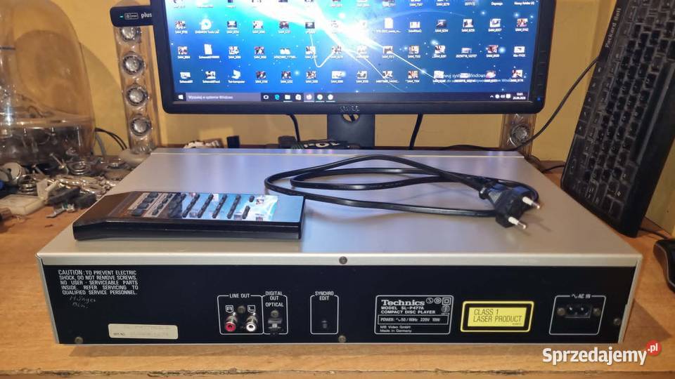 Odtwarzacz CD Technics SLP477A srebrny z pilotem Warta