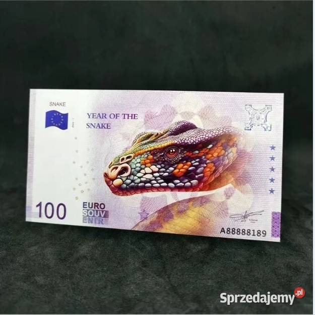 Banknot Kolekcjonerski 100 Euro Souvenir Węża Warszawa