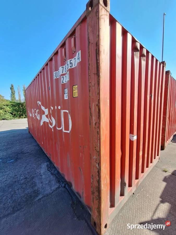 Kontener morski magazynowy 20DV 6 metrowy Magazynowanie Krosno Odrzańskie