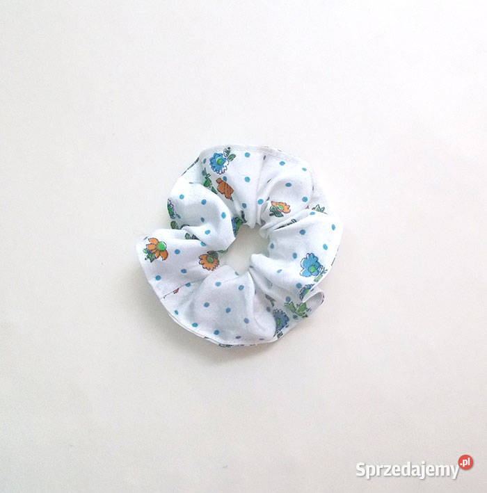 satyna gumka scrunchie biała scrunchie do włosów Gdynia sprzedam