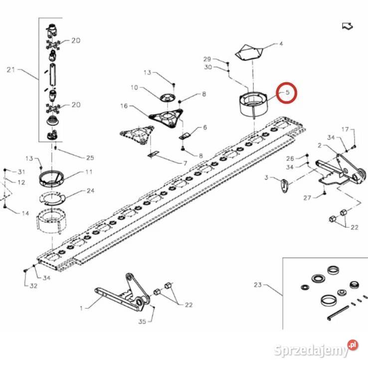 Część Bęben I kosiarki Vicon DeutzFahr Łosice