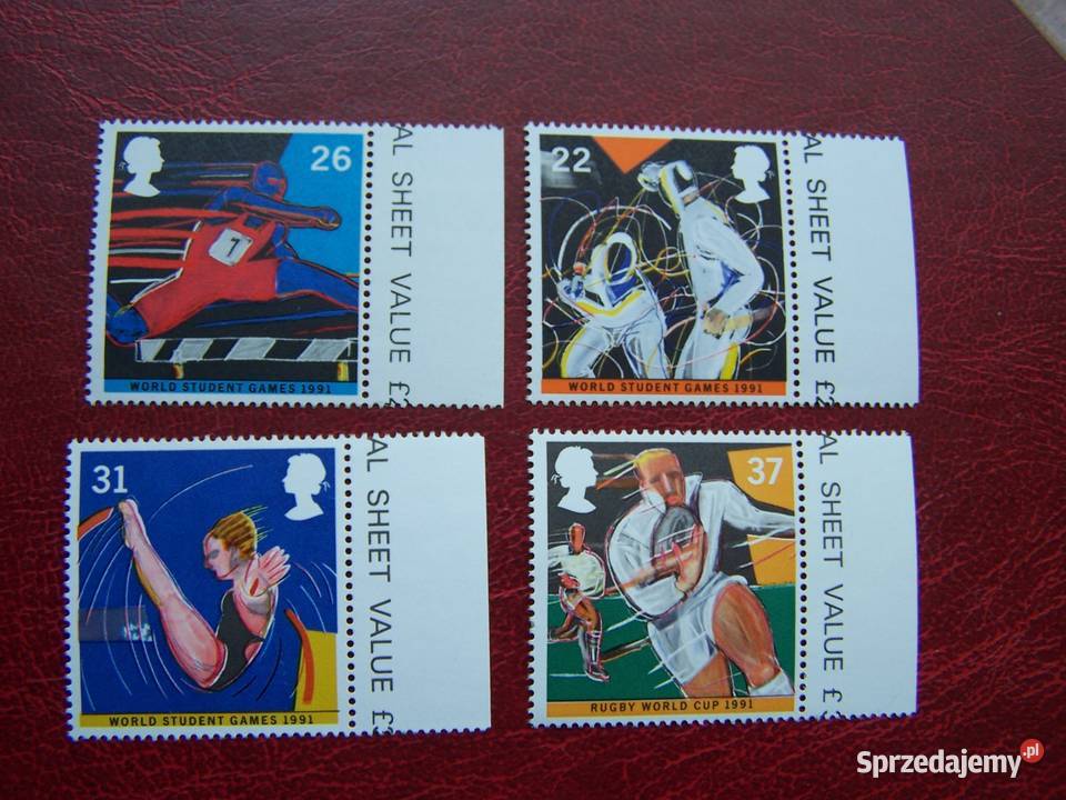 Wielka Brytania 1991 MNH Mi 134144 Sport Tychy