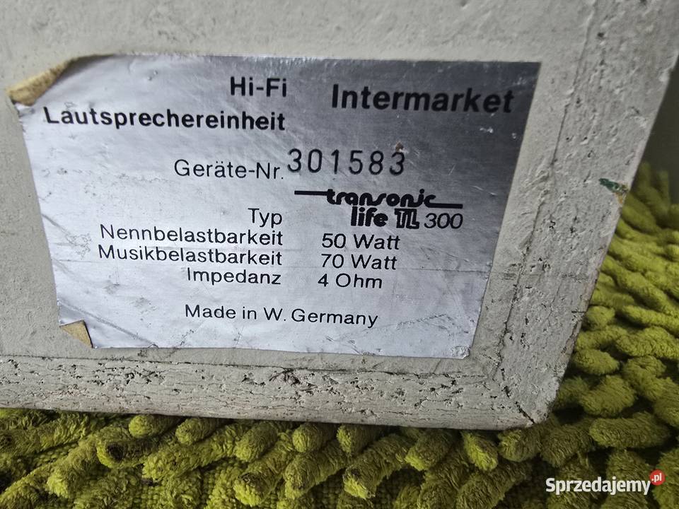 kolumny transonic life tl300 4ohm 50w