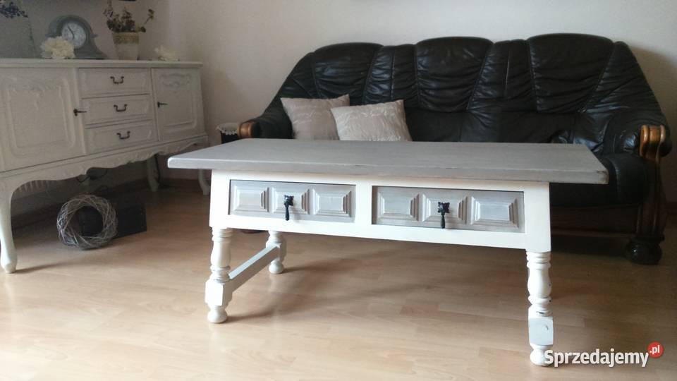 Stolik kawowy ława szafka RTV Shabby Chic