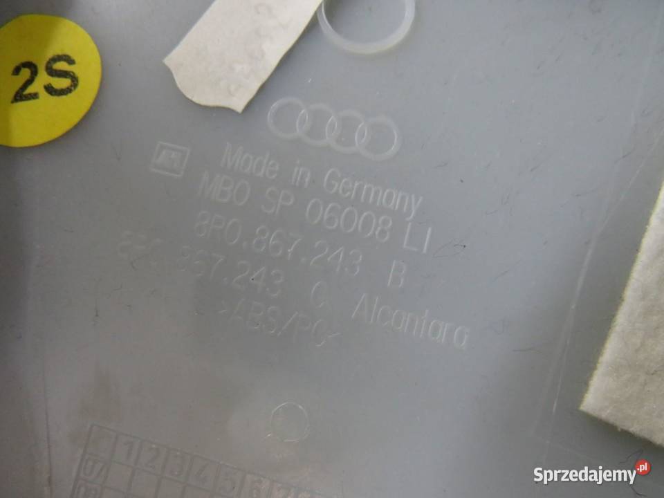 OSŁONA SŁUPKA LEWA SLINE AUDI Q5 8R 8R0867243B Listwy