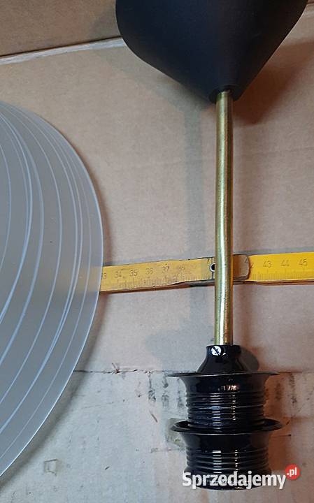 Lampa wisząca sufitowa klosz z PRL Ostrów Wielkopolski