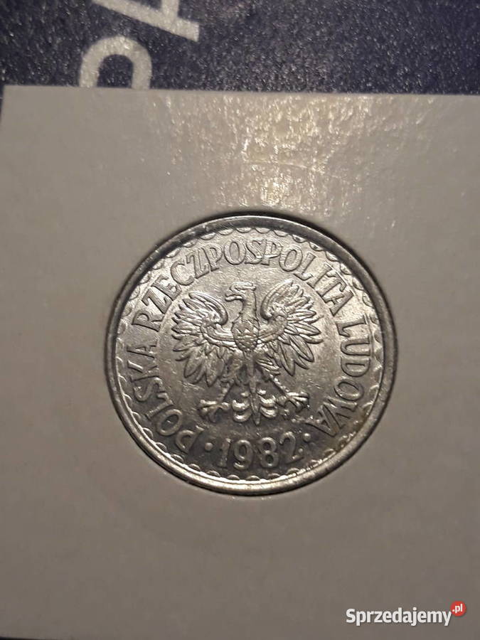 1 złoty 1982 r 1 około mennicze Konin sprzedam