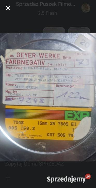 Puszka 16mm GEYERWERKE Berlin ZDF David Slama Polanów