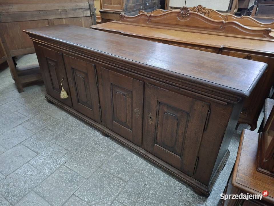 Duża dębowa komoda rustykalna 240 małopolskie