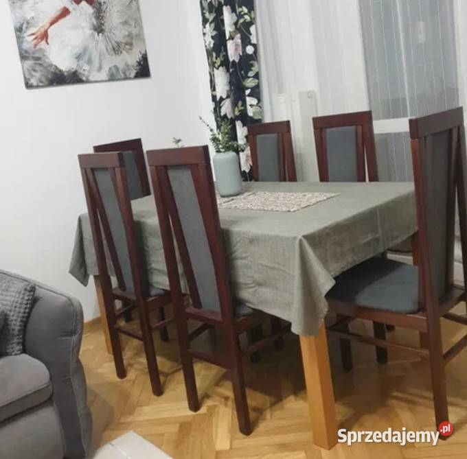 krzesla Agata 6 sztuk tapicerowane siedzisko i Tarczyn
