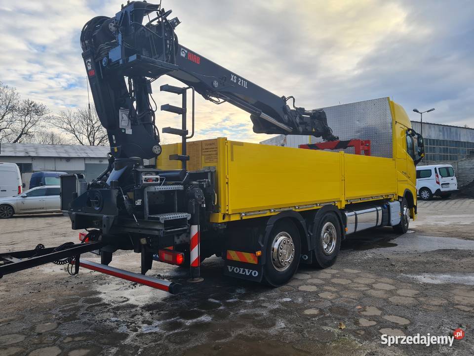 Volvo FH460 HDS HIAB zestaw przyczepa budowlanka łódzkie Skomlin