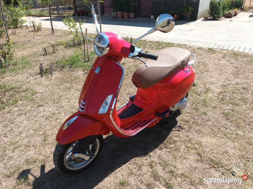 Skuter vespa primavera 50 4t 3v rosso 894 eu sprzedam