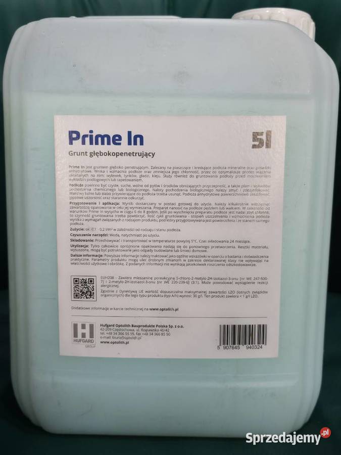 GRUNT GŁĘBOKOKOPENETRUJĄCY PRIME IN 5L OPTOLITH Opoczno