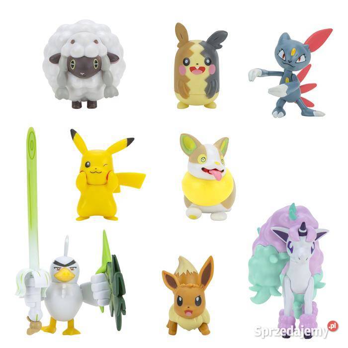 Figurka Pokemon Zestaw 8 figurek Yamper Wooloo Mogilany