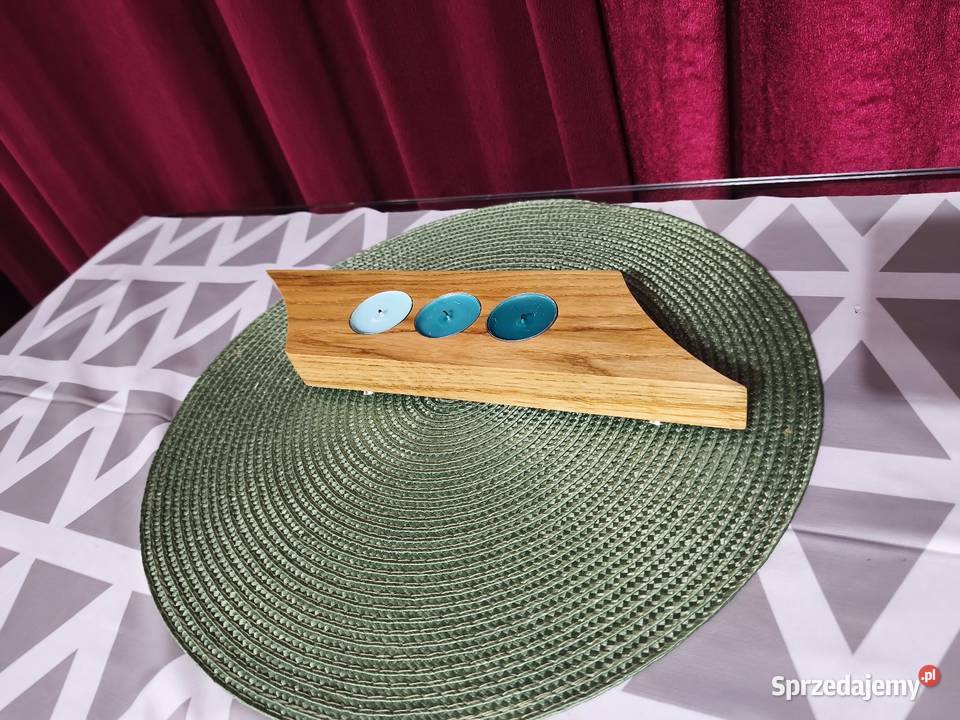 Świecznik podgrzewacz drewniany nowy wzór lubelskie Lublin